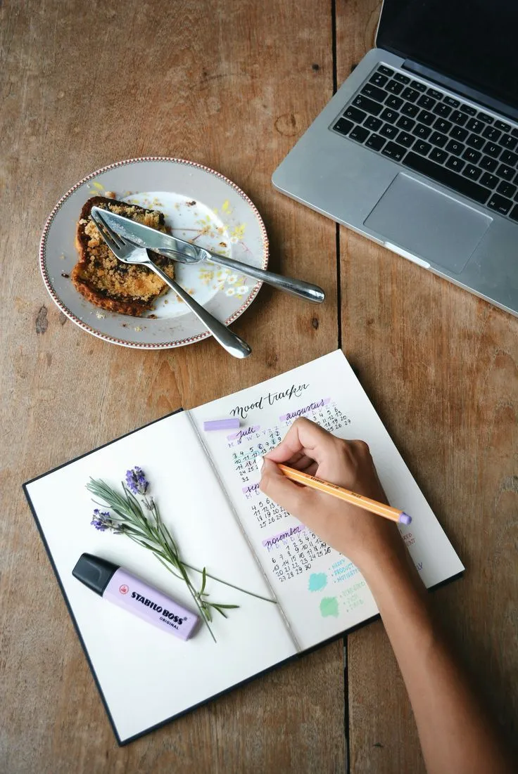 Journaling habit tracking view